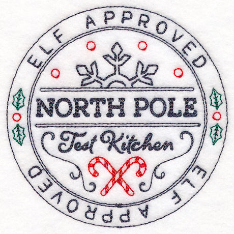 North Pole Test Kitchen Approved Stamp
