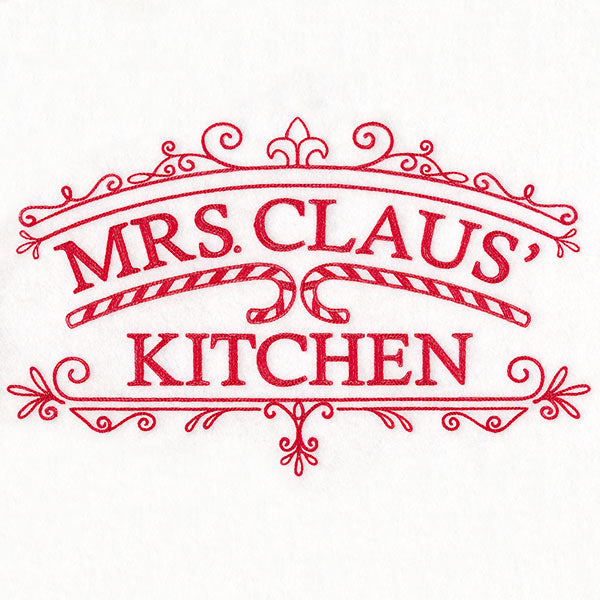 Mrs. Claus' Kitchen Market Sign