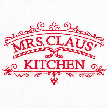 Mrs. Claus' Kitchen Market Sign