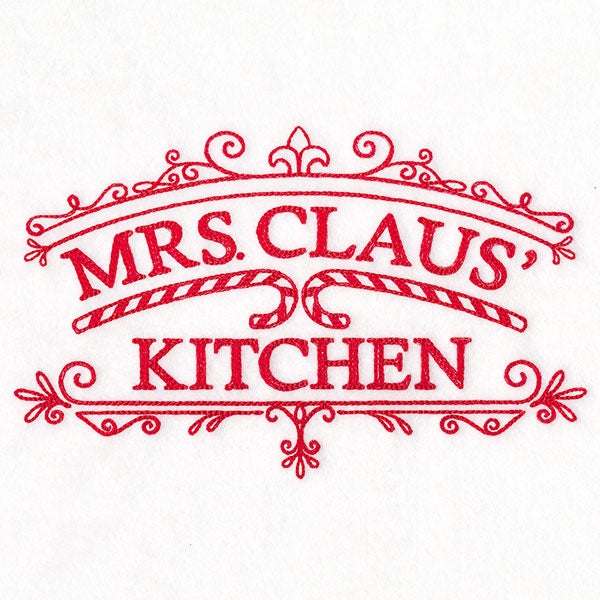 Mrs. Claus' Kitchen Market Sign