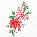 Cascading Poinsettias Christmas Feature