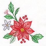 Cascading Poinsettias Christmas Corner