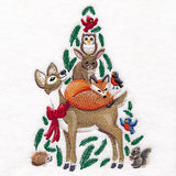 Woodland Christmas Forest Animal Stack