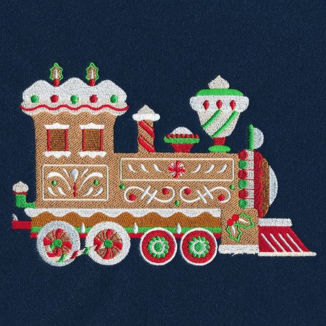 Gingerbread Train Design A Christmas Gingerbread Train Design Pack – Embroidery Library
