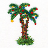 Island Christmas Palm Tree in Lights