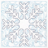 Surrounded by Swirls of Magic Christmas Snowflake Quilting (Double Run)