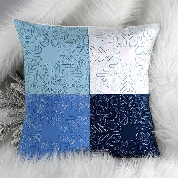 Surrounded by Swirls of Magic Christmas Snowflake Quilting (Double Run)