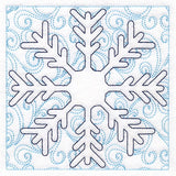 Surrounded by Swirls of Magic Christmas Snowflake Quilting (Double Run)