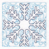 Surrounded by Swirls of Magic Christmas Snowflake Quilting (Double Run)