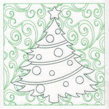 Surrounded by Swirls of Magic Christmas Tree Quilting (Double Run)