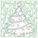 Surrounded by Swirls of Magic Christmas Tree Quilting (Double Run)