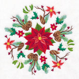 Christmas Details Poinsettia Medallion