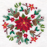 Christmas Details Poinsettia Medallion
