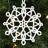 Christmas Flurry Snowflake Ornament 1 (Lace)