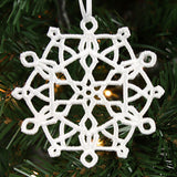 Christmas Flurry Snowflake Ornament 1 (Lace)