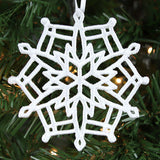 Christmas Flurry Snowflake Ornament 2 (Lace)