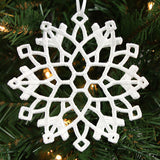 Christmas Flurry Snowflake Ornament 3 (Lace)