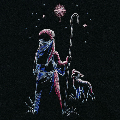 Moonlit Shepherd Boy on Christmas