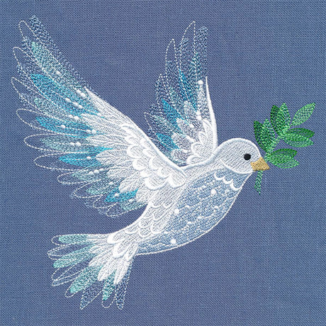 Textured for Christmas Dove