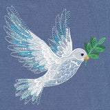 Textured for Christmas Dove