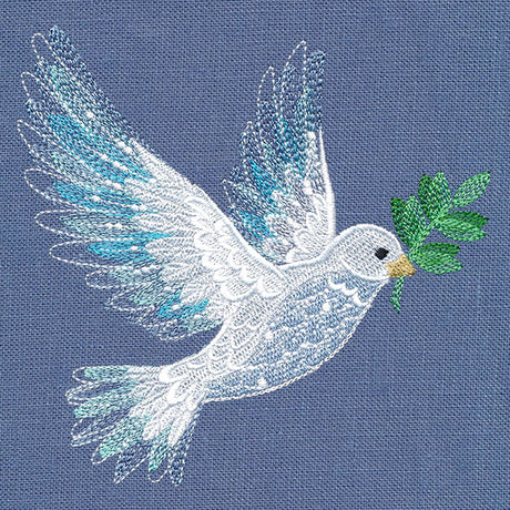Textured for Christmas Dove