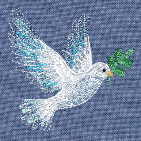 Textured for Christmas Dove