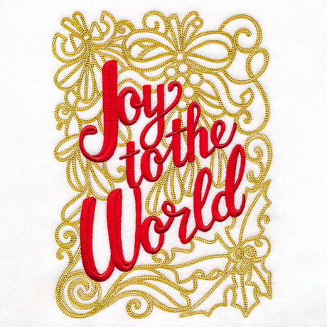 Joy to the World with Holly and Mistletoe