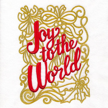 Joy to the World with Holly and Mistletoe