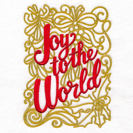 Joy to the World with Holly and Mistletoe