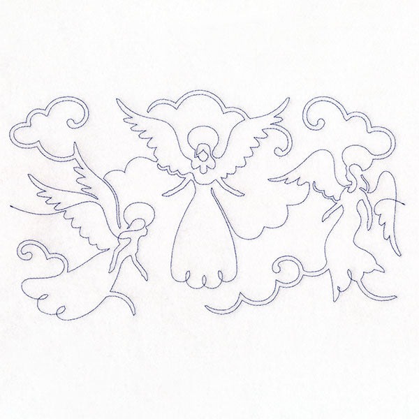 Christmas Hallelujah Angels (Edge-to-Edge Quilting)