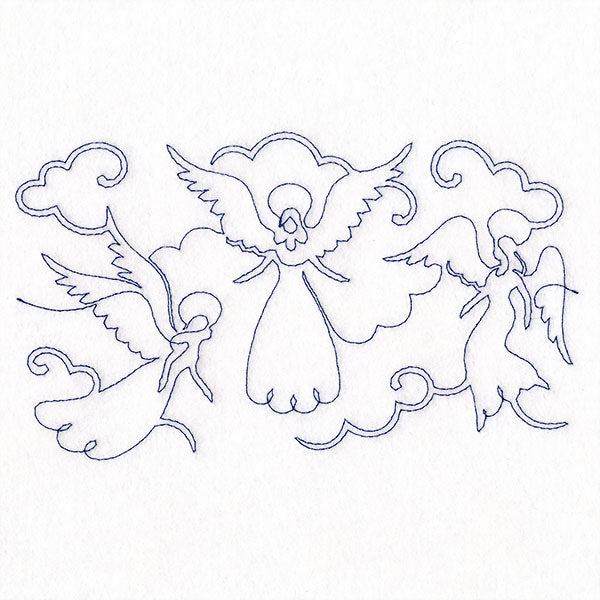 Christmas Hallelujah Angels (Edge-to-Edge Quilting)