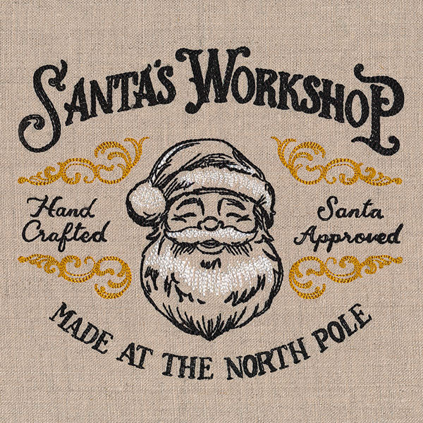 Santa's Workshop - Made at the North Pole Market Sign