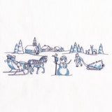 Toile Christmas Border
