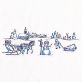 Toile Christmas Border