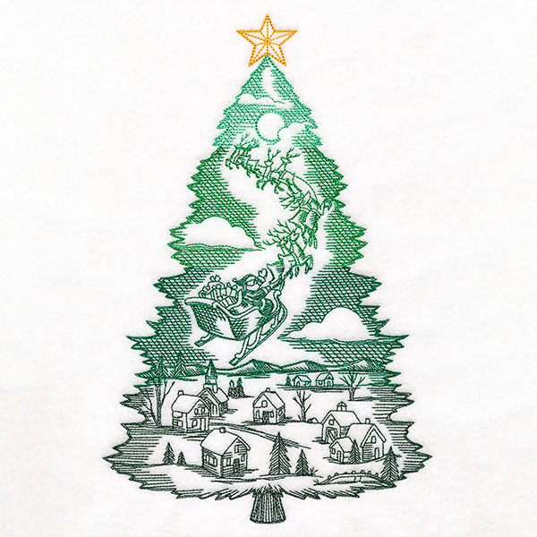 Santa's Flight Christmas Tree