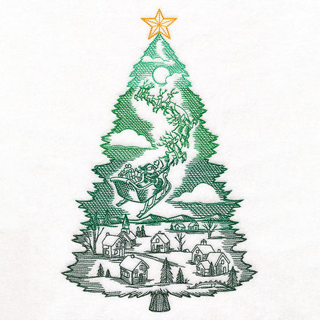 Santa's Flight Christmas Tree