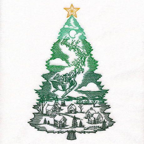 Santa's Flight Christmas Tree