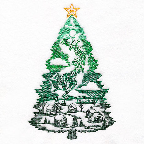 Santa's Flight Christmas Tree