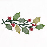 Merry and Sheer Christmas Holly Border