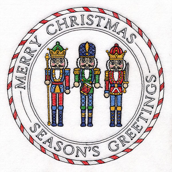 Merry Christmas Nutcracker Stamp