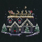 Santa and His Reindeer Have Arrived Christmas Eve Scene