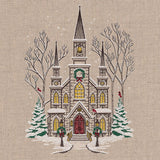 Classic Christmas Church Scene