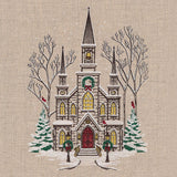 Classic Christmas Church Scene
