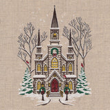 Classic Christmas Church Scene