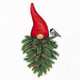 Pine Bough Beard Gnome & Chickadee