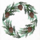 Rustic Delights Pine Boughs and Cones Wreath