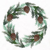 Rustic Delights Pine Boughs and Cones Wreath