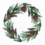 Rustic Delights Pine Boughs and Cones Wreath