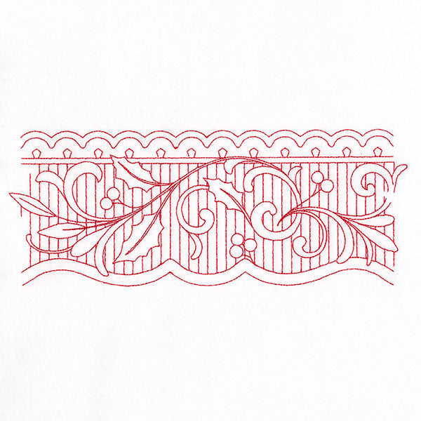 On the Edge of Beauty Christmas Border