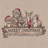 Merry Christmas Welcome Woodland Animals Feature